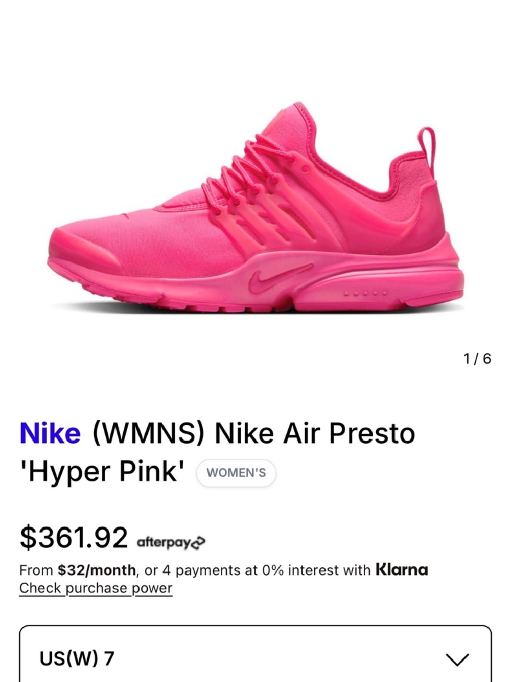 Nike Women’s Neon Pink Athletic Sneakers - Picture 5 of 5